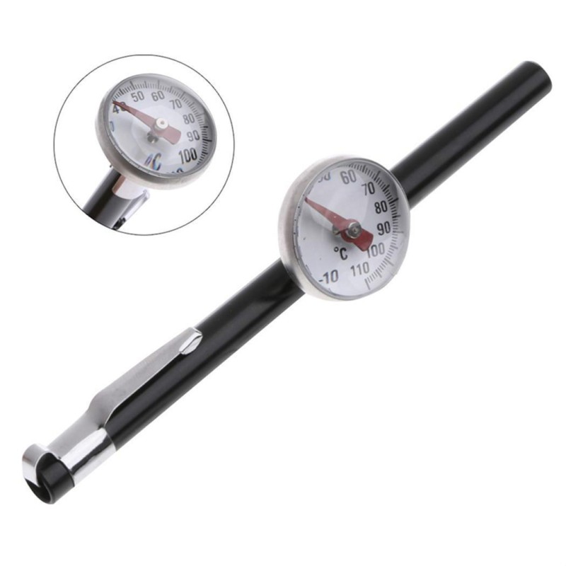 2 PCS  Probe Type Household Food Thermometers for Measuring Liquid Food(Silver black)