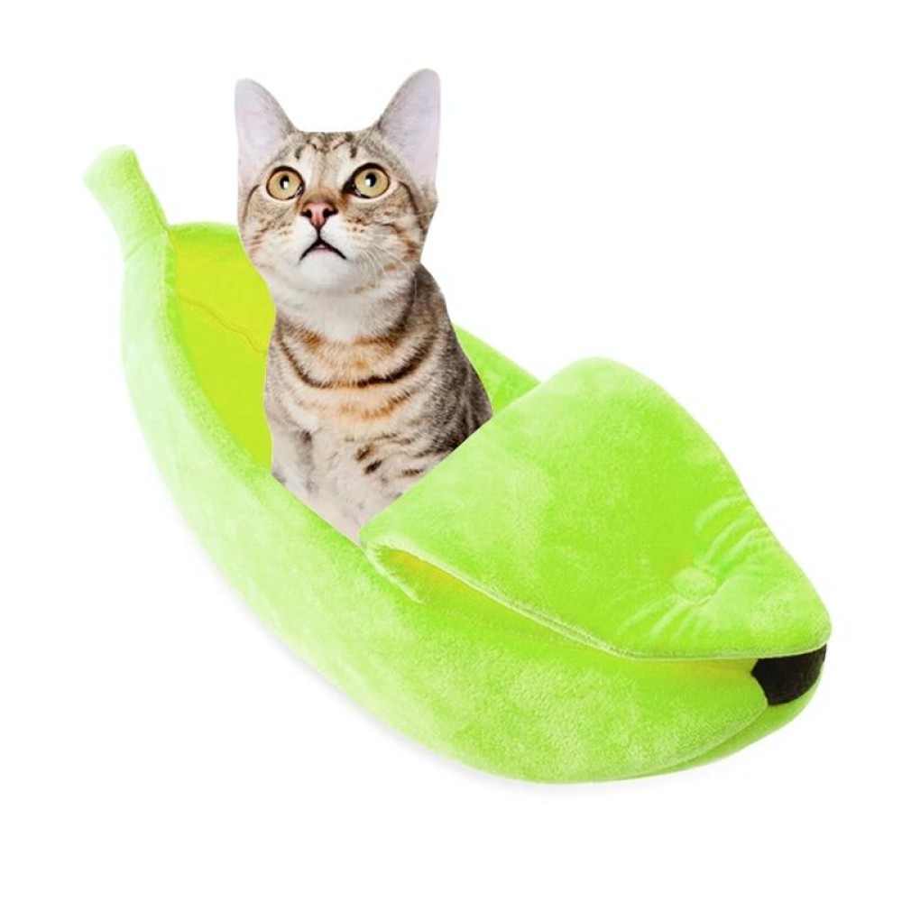 Creative Kennel Banana Shape Cat Litter Winter Warm Pet Nest, Size:S(Green)