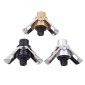 Push-button Stainless Steel Pumping Champagne Stopper Sparkling Champagne Snap Wing Vacuum Wine Stopper(Black)