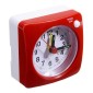 Bedside Mute Alarm Clock With Light & Snooze Function(Red)