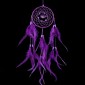 Creative Hand-Woven Crafts Dream Catcher Home Car Wall Hanging Decoration(Purple)