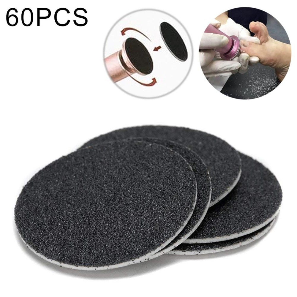 60 PCS Replacement Sandpaper Disk for Electric Foot Polisher, Specification:60 Mesh (Grit)