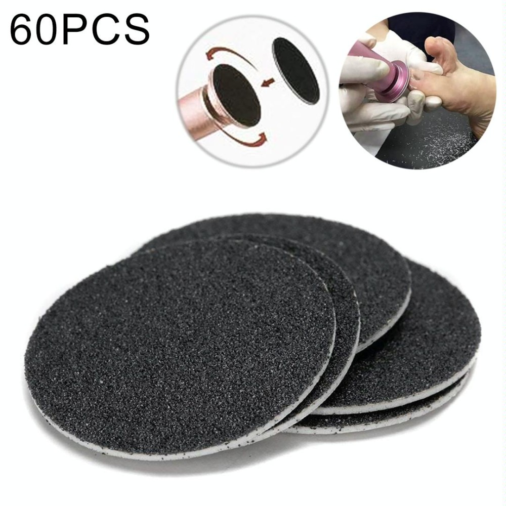 60 PCS Replacement Sandpaper Disk for Electric Foot Polisher, Specification:80 Mesh(Medium Sand)