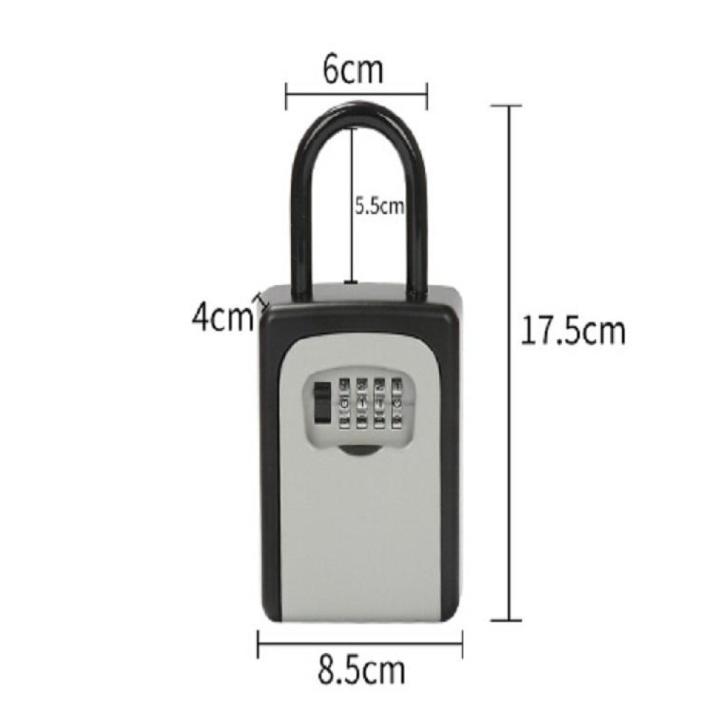 Safty Key Lock Box Combination Portable Aluminium Alloy Key Safe Box Security Key Holder Secure Box