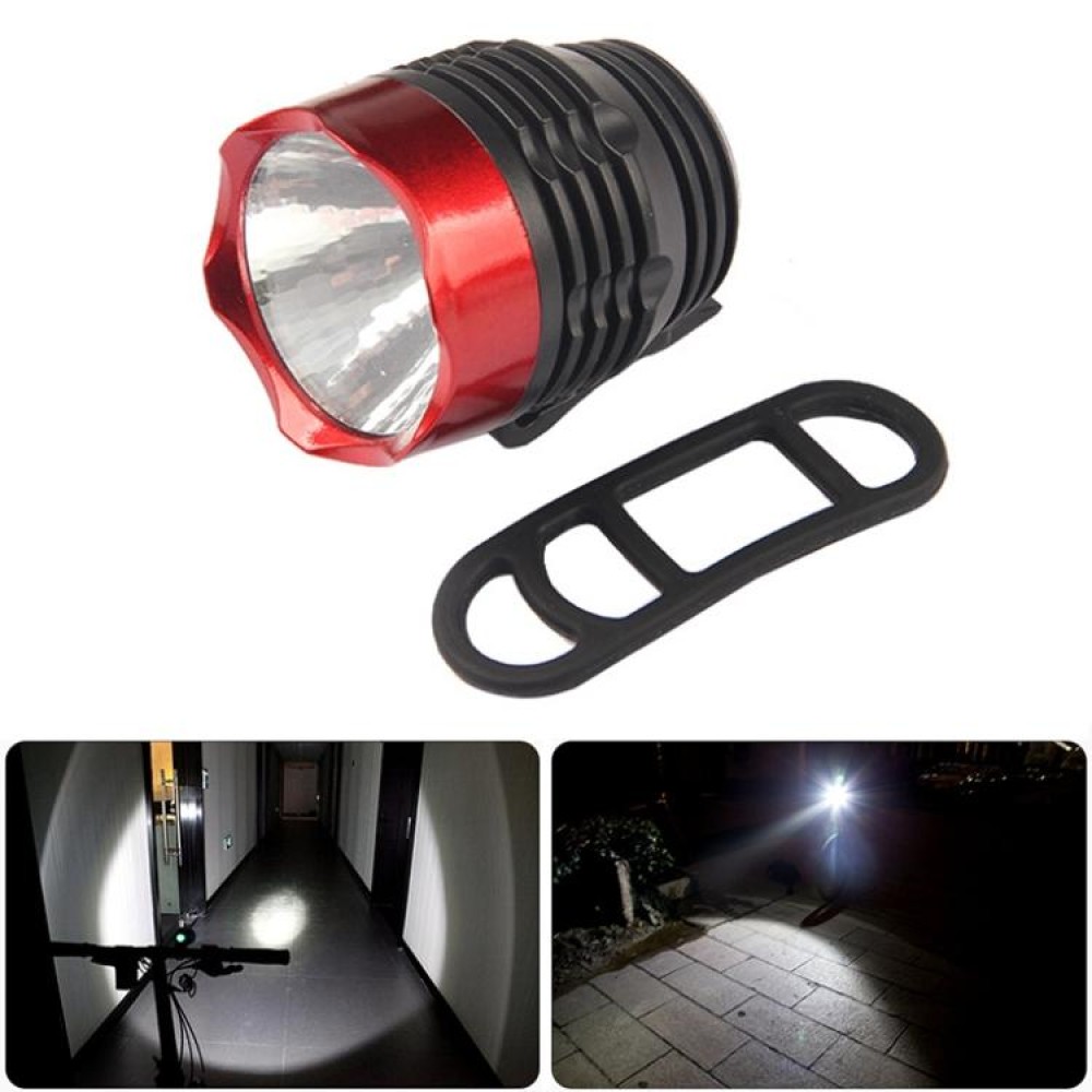 Cycling Q5 LED 3 Modes Front Light Headlamp Headlight Torch Waterproof for Mountain Road Bike(Black Red)
