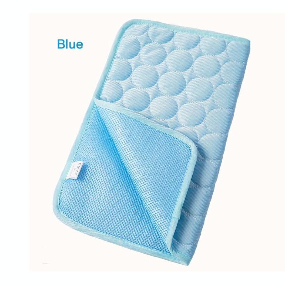 SFB104 Summer Cooling Mats Blanket Ice Pet Dog Cat Bed Mats, Size:50x40cm(Blue)