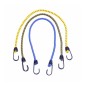 Outdoor Bundling Rope Elastic Tents Metal Buckle High Stretch Clothesline Camping Luggage Packing Hook(Double Hook Yellow)
