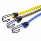 Outdoor Bundling Rope Elastic Tents Metal Buckle High Stretch Clothesline Camping Luggage Packing Hook(Double Hook Yellow)