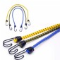 Outdoor Bundling Rope Elastic Tents Metal Buckle High Stretch Clothesline Camping Luggage Packing Hook(Single Hook Yellow)