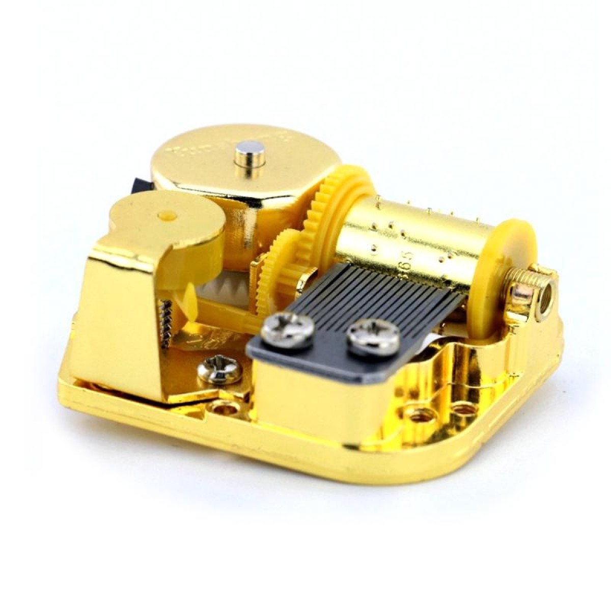 Eight-tone Gold-plated Bar Repair Parts DIY Sky City Paperback Music Box(Love Story)