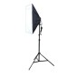 Photo Studio Softbox Kit (Four Socket Lamp Holder + 50 X 70cm Flash Lighting Softbox +2m Light Stand), EU Plug