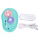 Electric Contact Lens Case Ultrasonic Washer Box Cute Mashroom Eyes Care Tools(Pink)