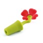 3 PCS Creative Wine Drink Preservation Stopper Flower Silicone Wine Stopper(Red Rose)
