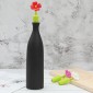 3 PCS Creative Wine Drink Preservation Stopper Flower Silicone Wine Stopper(Leaf)