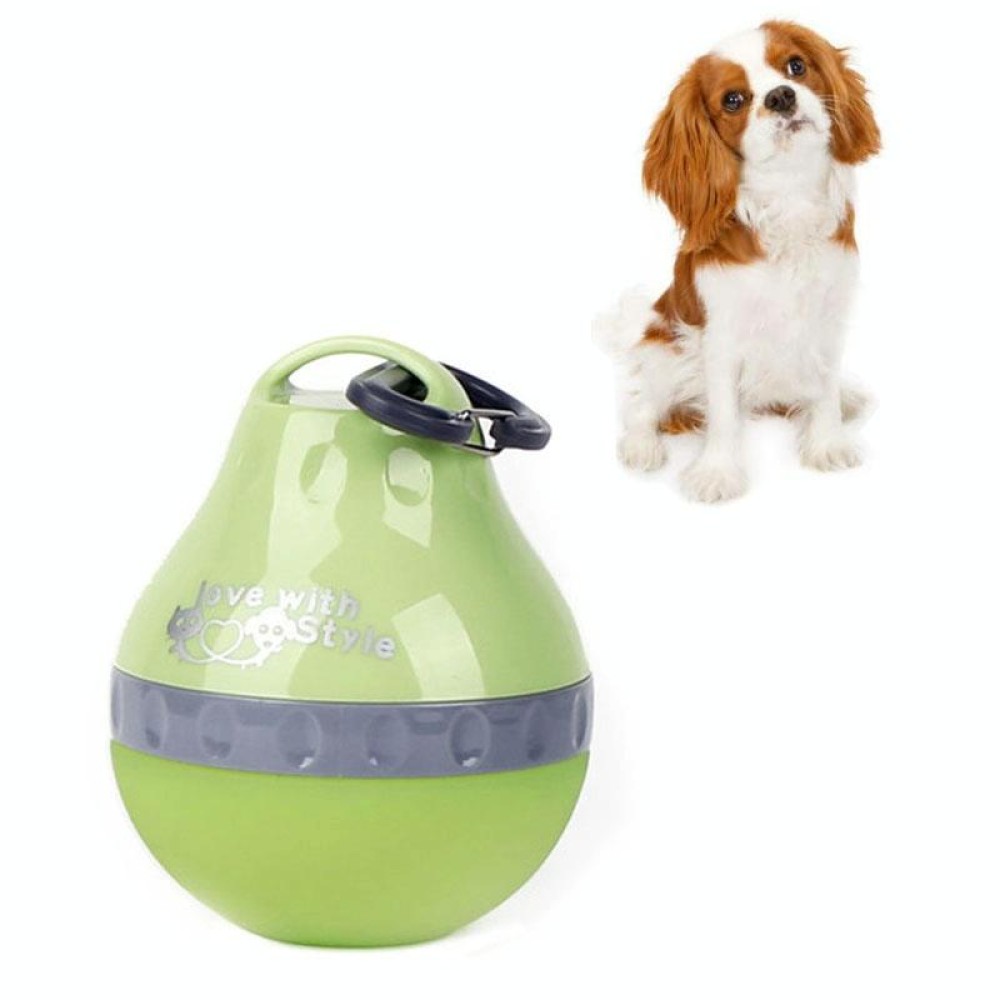 Pets Go Out Portable Folding Kettle Drinking Fountain Drinking Supplies, Size:S(Green)