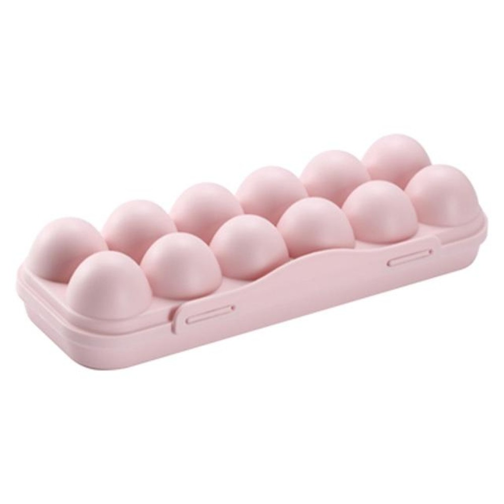 12-Box With Snap-On Egg Storage Box(Pink)