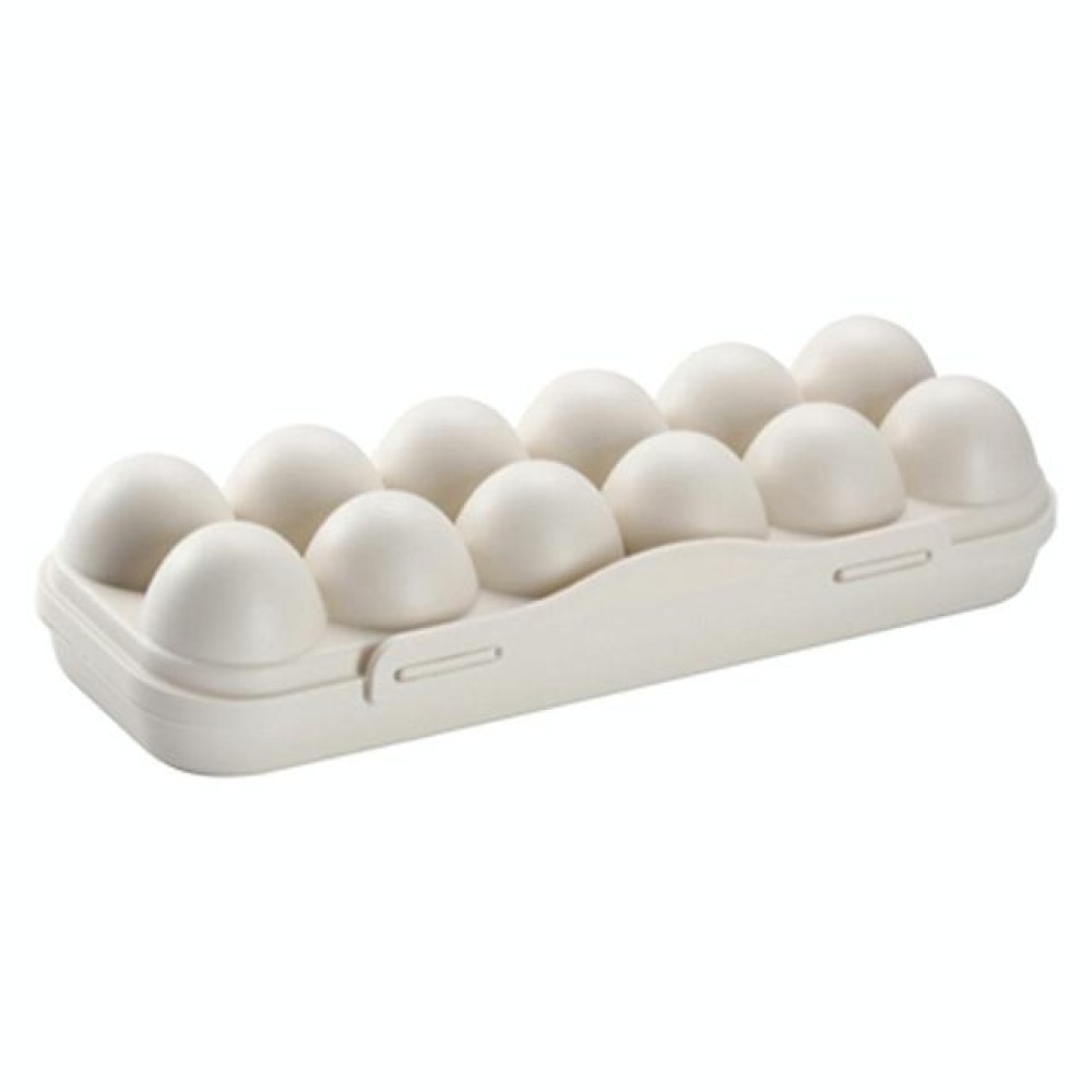 12-Box With Snap-On Egg Storage Box( Khaki)