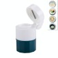 Environmental Protection Multifunctional Circular Pill Divider Pill Box(Green)