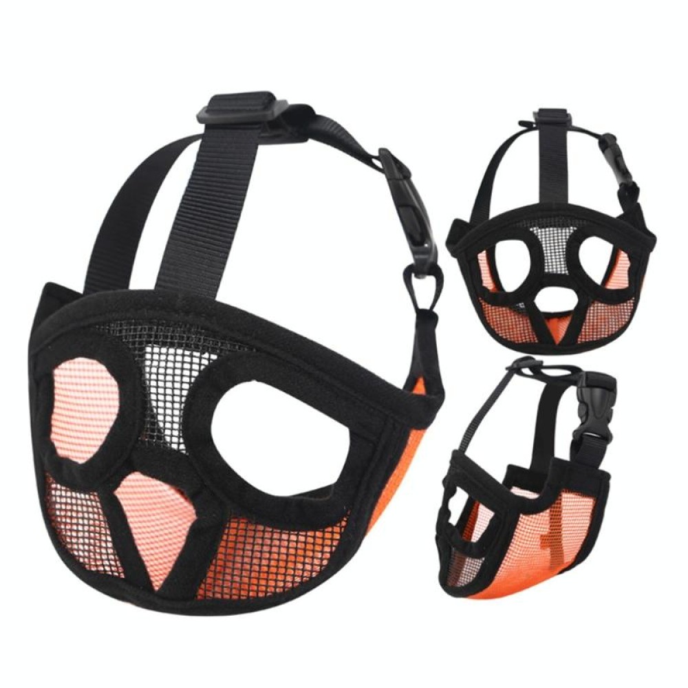 Pet Bulldog Mouth Cover Mask Pet Supplies，Full Net Cover Version, Size:S(Black)
