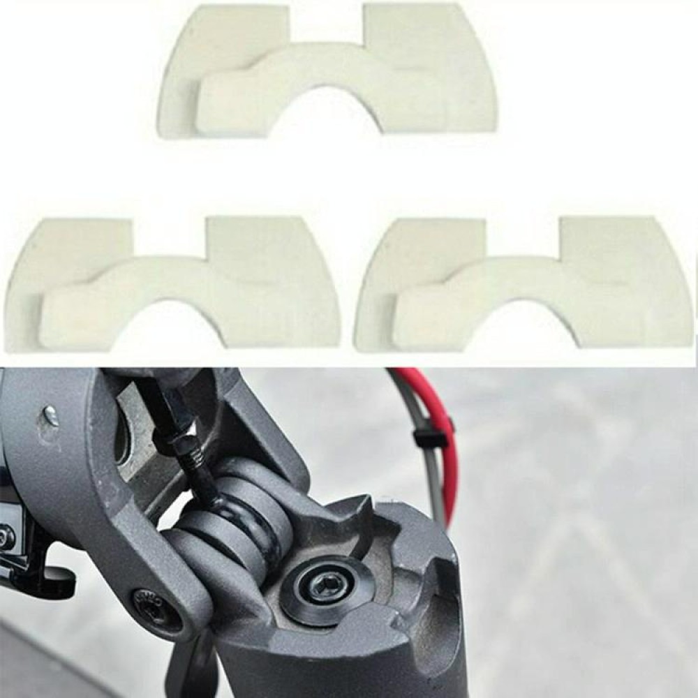 3 PCS Shock Absorption Shockproof Standing Handle Rubber Damper for Xiaomi Mijia M365 Electric Scooter(White)