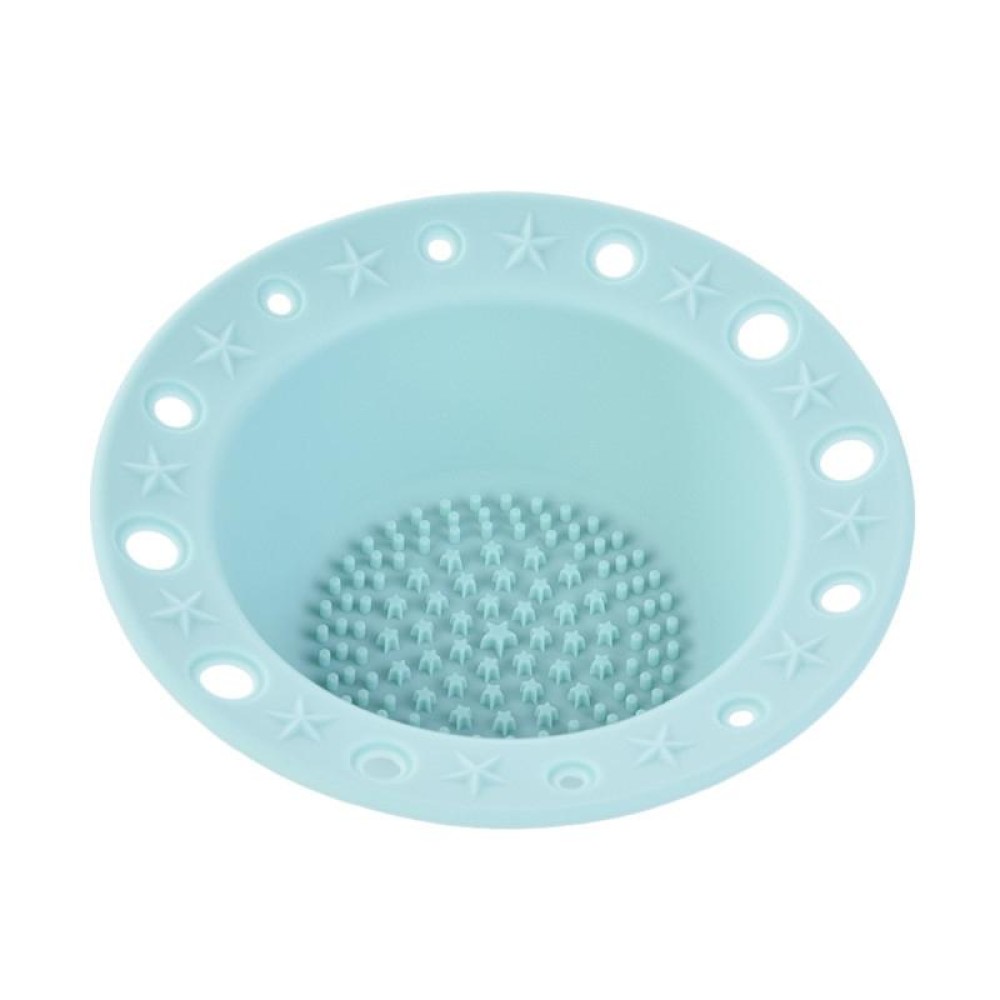 Beauty Tools Silicone Brush Tray Makeup Brush Special Cleaning Bowl(Blue)