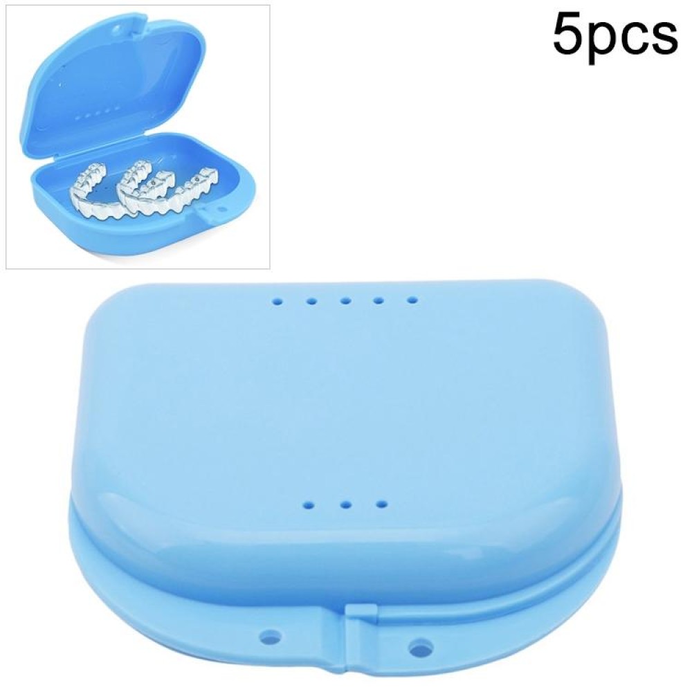 5pcs Perforated Storage Box Orthosis Box with Holes(Blue)