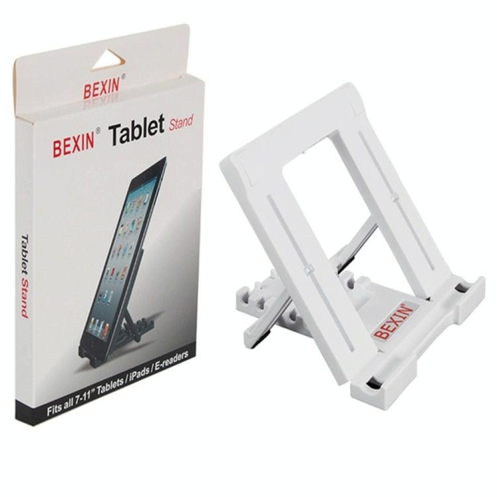 Foldable Tutor Learning Machine Desktop Stand for 7-11 inch Tablet(White)
