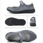 Women Casual Mesh Flat Shoes Soft Sneakers, Size:37(Dark gray)