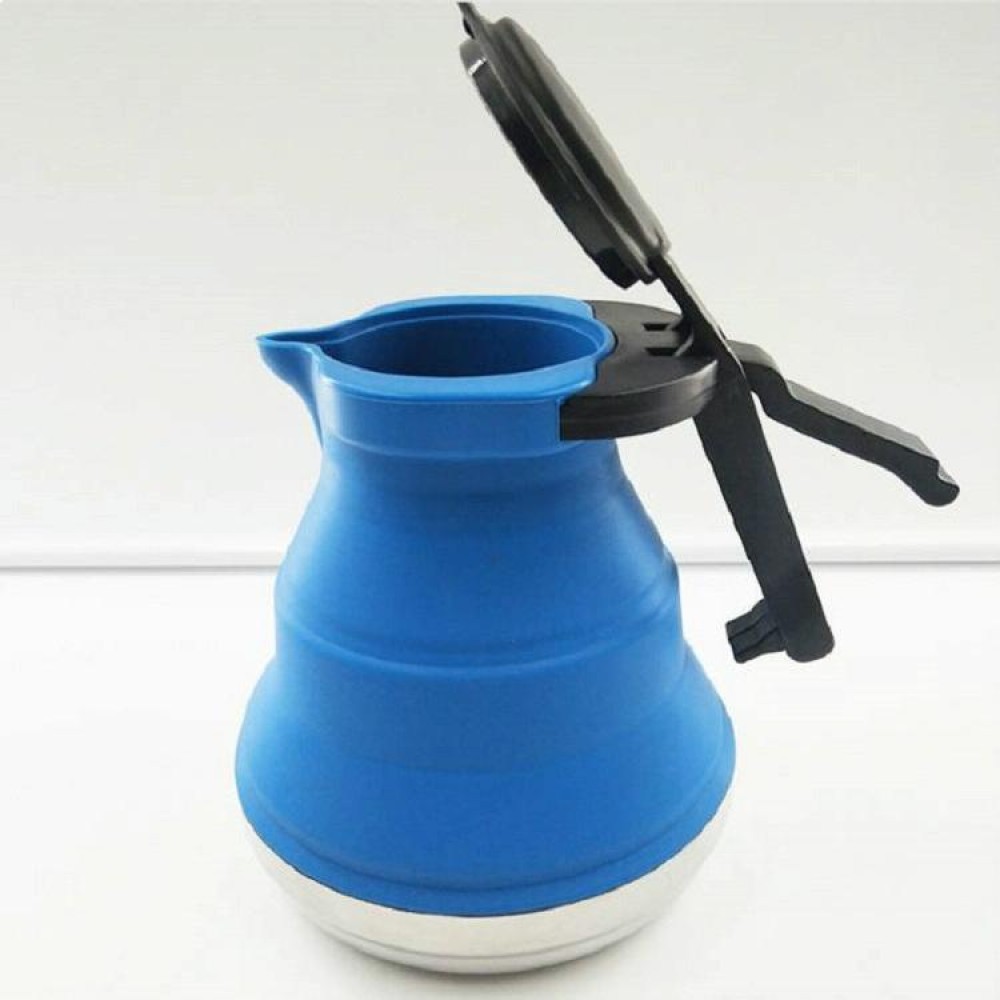 Kitchen Foldable Silicone Water Coffee Teapot(Blue)