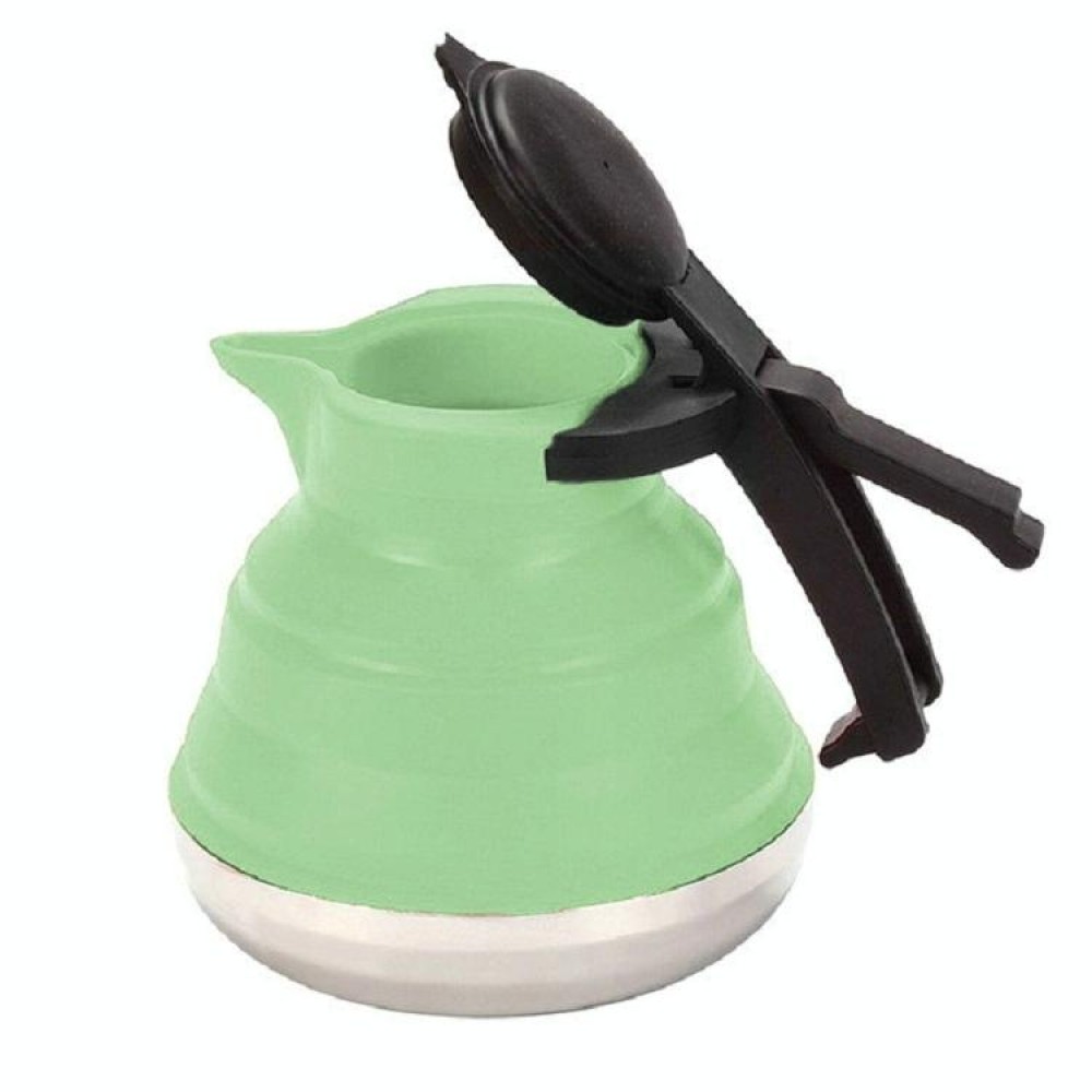Kitchen Foldable Silicone Water Coffee Teapot(Green)