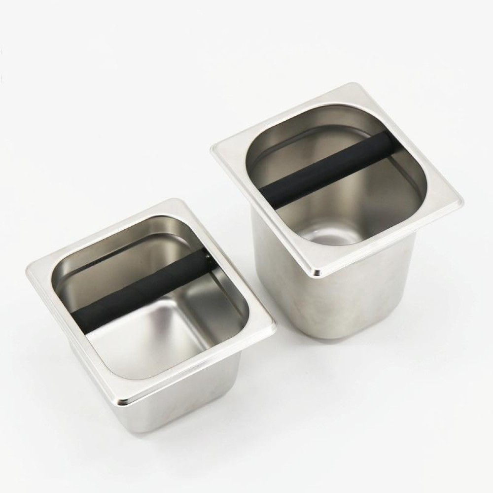Stainless Steel Coffee Grounds Bucket Coffee Box, Specification:Large