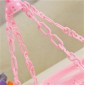 18 Clips Drying Rack Sock Holder Portable Folding Cloth Hanger Rack(Pink)