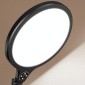 14.2 inch 36cm Live Broadcast Photography Desktop Beauty Fill Light Bracket, Style:Large Version+Bracket(Black)