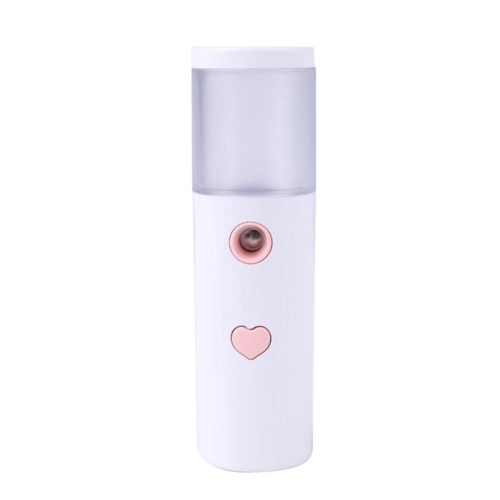 L20 Facial Hydration Instrument Air Humidifier USB Beauty Cold Spray Instrument Auto Alcohol Disinfection Sprayer(White)
