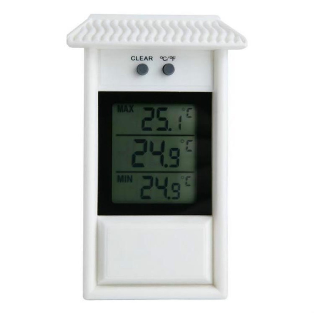 Eaves Shape Outdoor Garden Refrigerator Waterproof Thermometer(White)