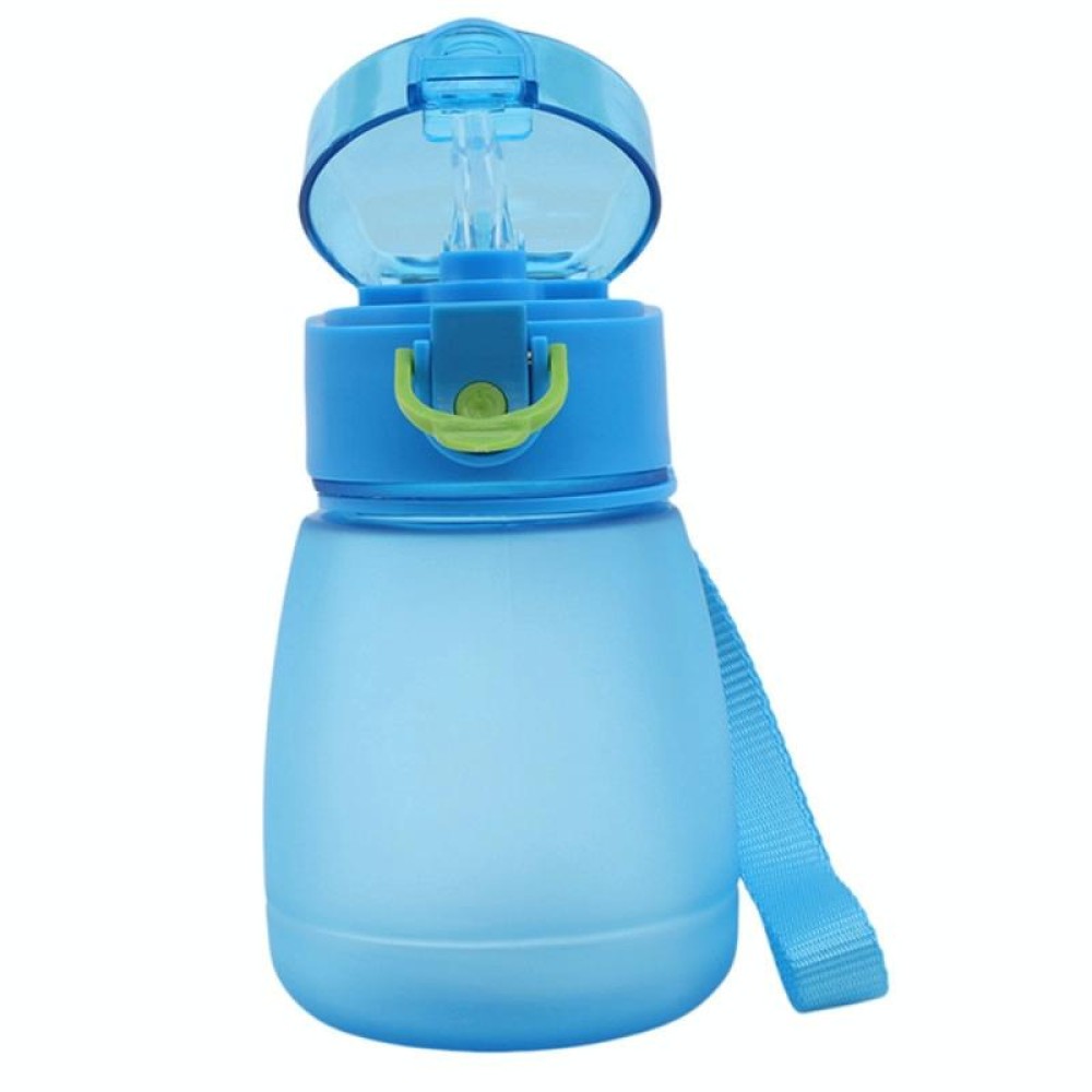 Frosted Belly Cup With Straw Sealing Cup(Blue)