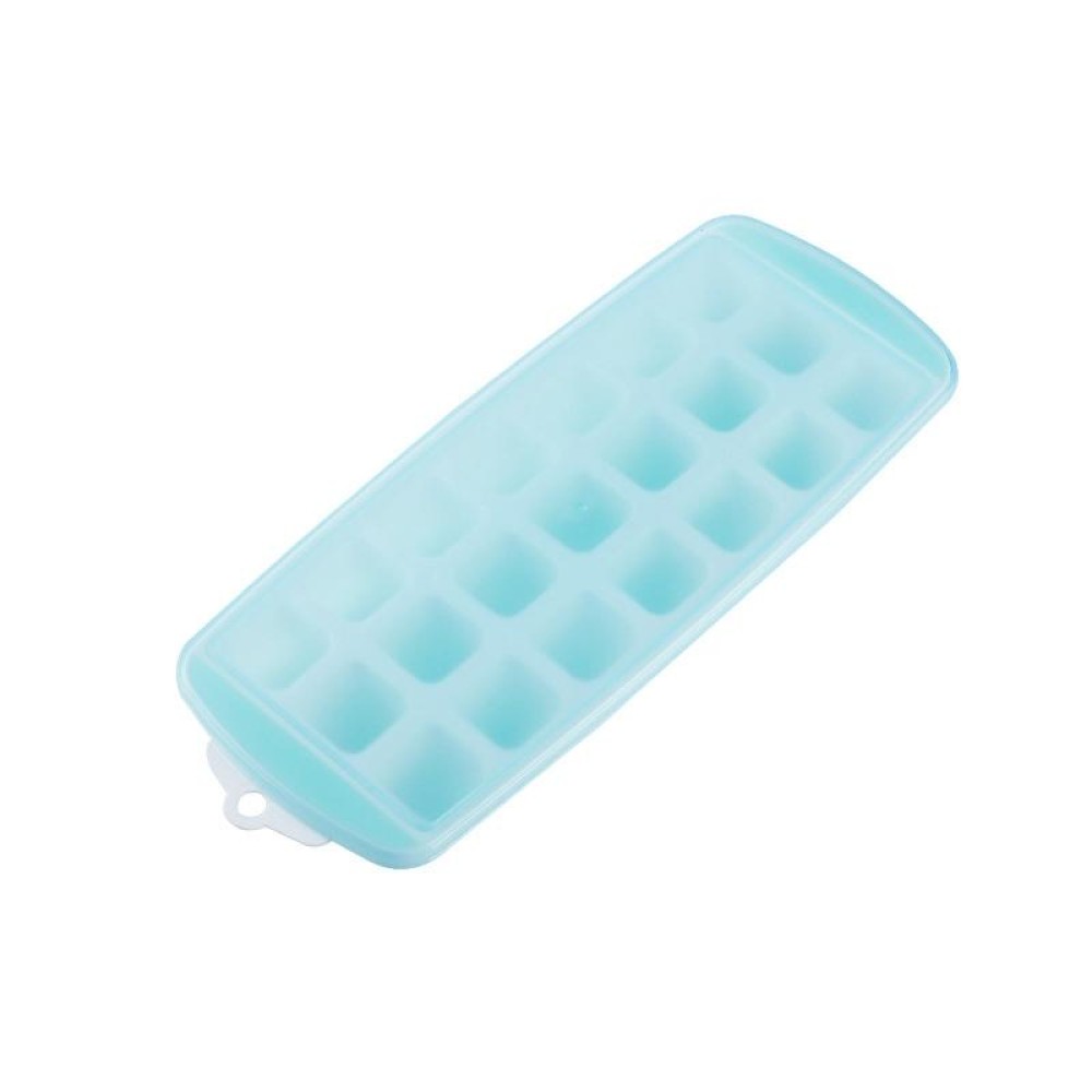 Summer 21 Grid Cool Home-made Ice Cube Ice Box Mould with Lid(Green)