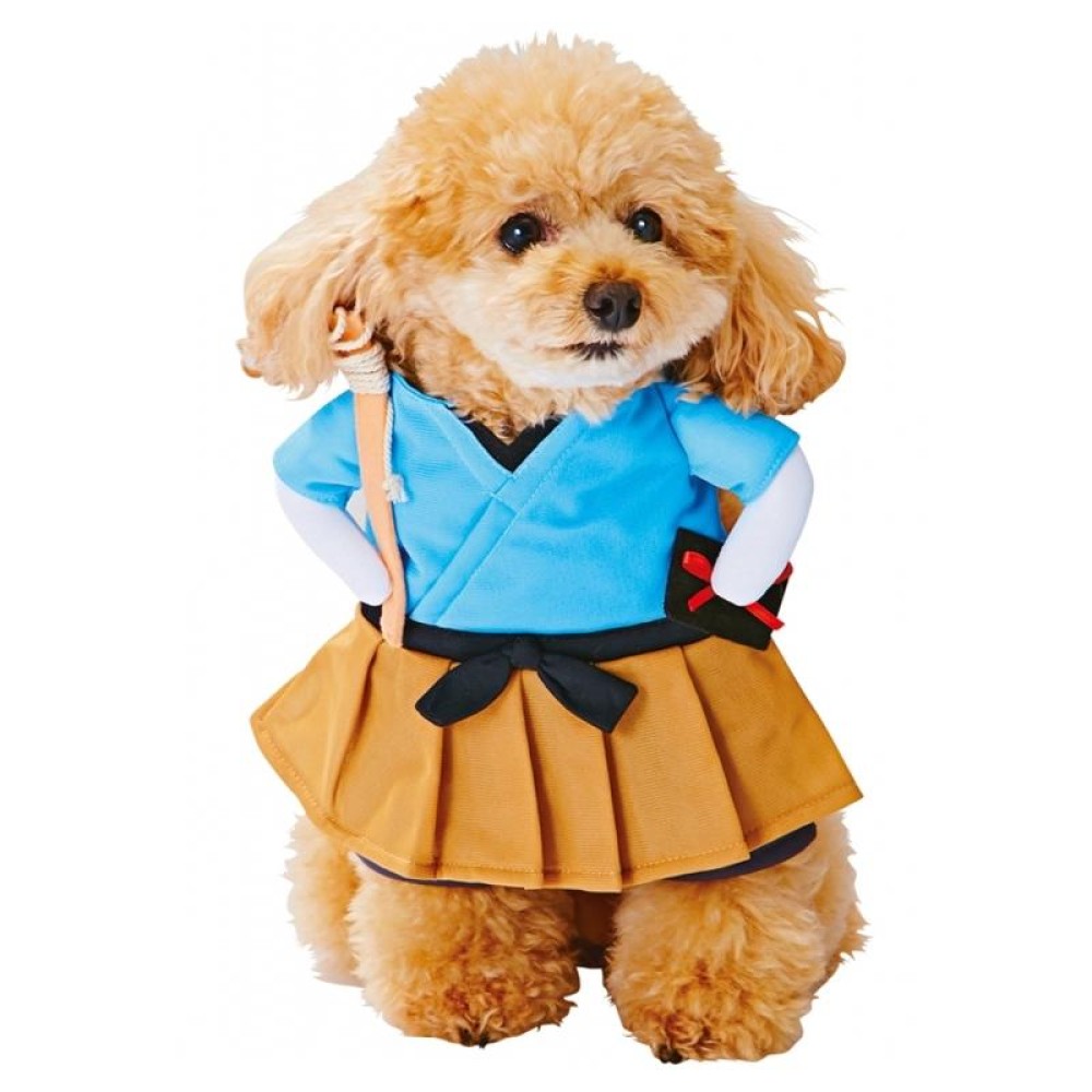 Funny Cat Dog Costume Uniform Suit Cat Clothes Costume Puppy Clothes Dressing Up Suit Party Clothing for Cat Cosplay Clothes, Size:S(Urashima Taro)
