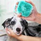 Pet Bath Massage Brush Dog Rub Bath Gloves with Brush(Random Color Delivery)