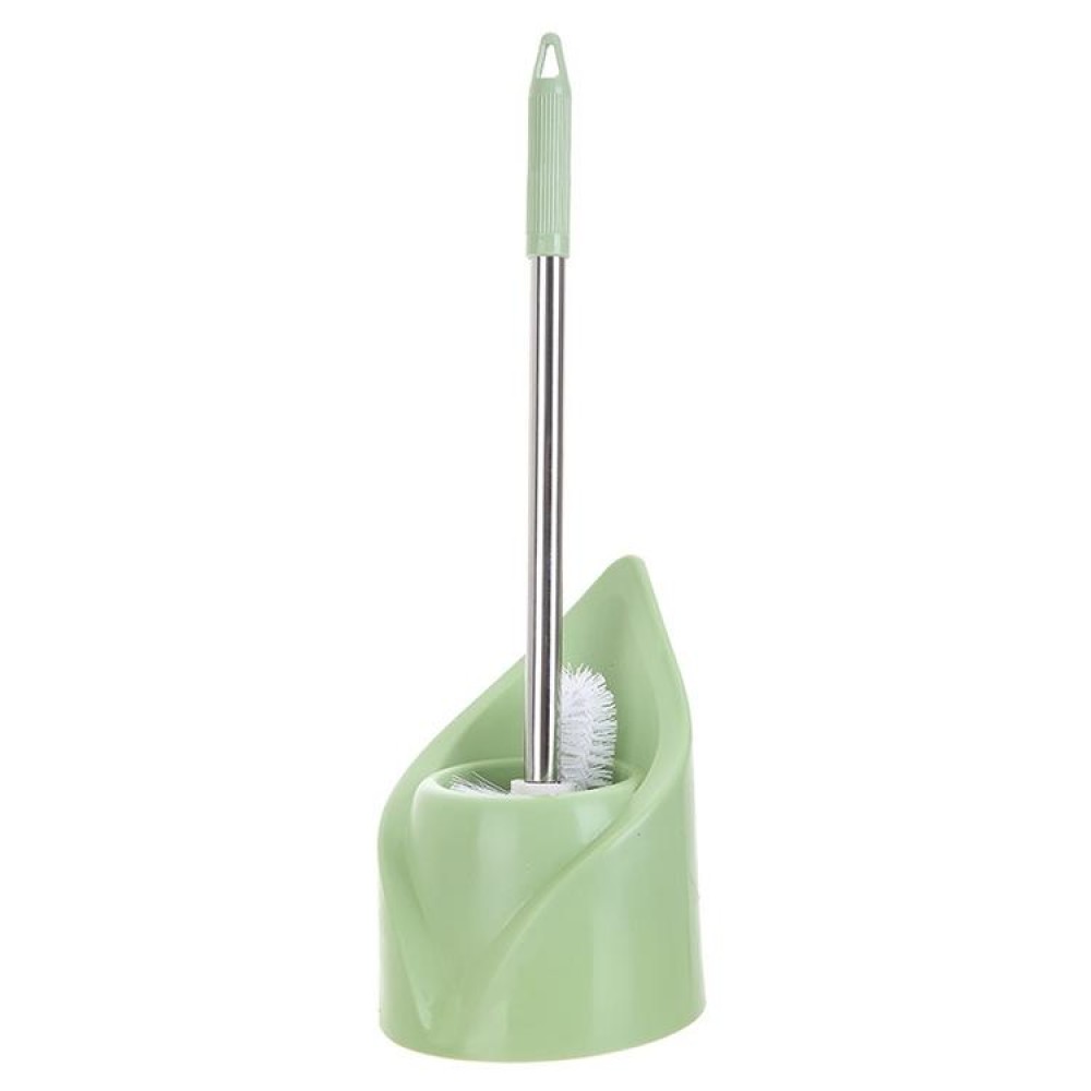 Triangle Shape Base Stainless Steel Long Handle Toilet Brush Toilet Cleaning Brush(Green)