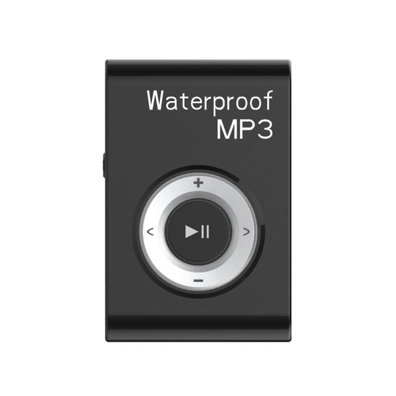 C26 IPX8 Waterproof Swimming Diving Sports MP3 Music Player with Clip & Earphone, Support FM, Memory:8GB(Black)