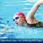 C26 IPX8 Waterproof Swimming Diving Sports MP3 Music Player with Clip & Earphone, Support FM, Memory:8GB(Black)