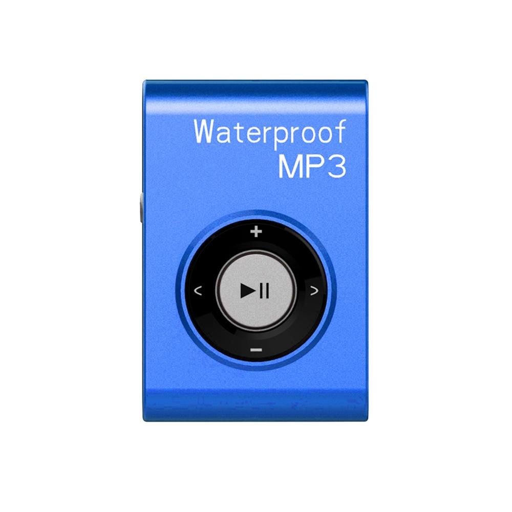 C26 IPX8 Waterproof Swimming Diving Sports MP3 Music Player with Clip & Earphone, Support FM, Memory:8GB(Blue)