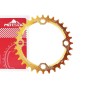MOTSUV Narrow Wide Chainring MTB  Bicycle 104BCD Tooth Plate Parts(Yellow)