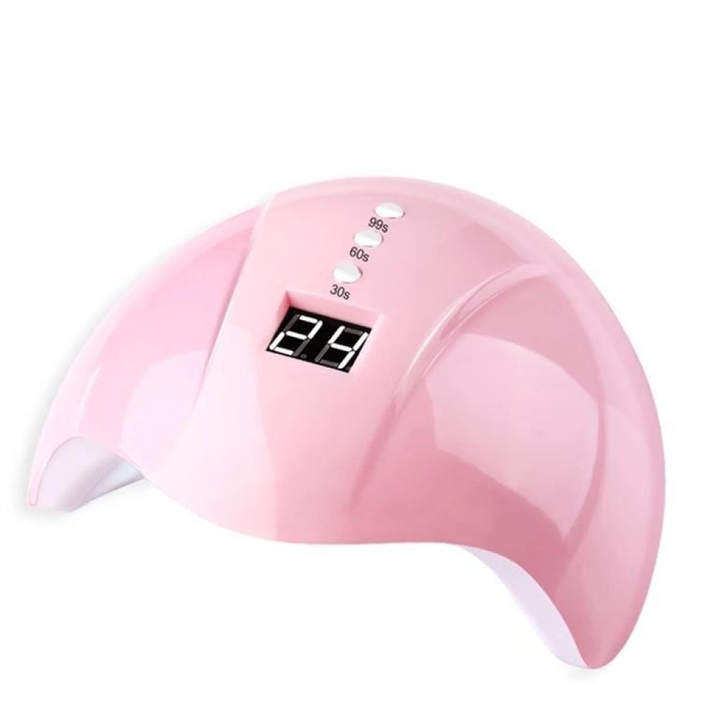 36W UV Led Lamp Nail Dryer 12 Leds for Nail Machine Curing 30s/60s/99s Timer USB Connector(Pink)