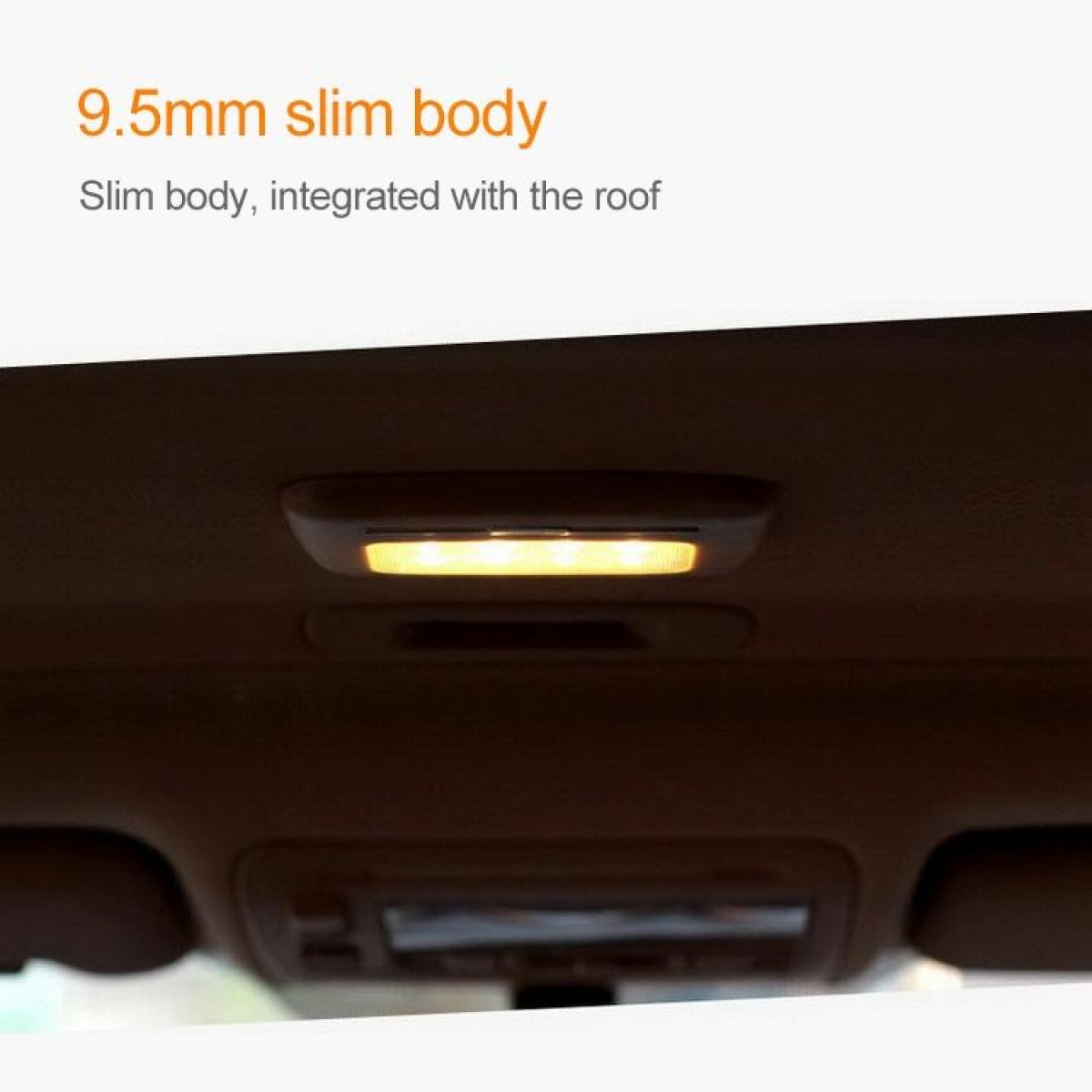 Car Interior Wireless Intelligent Electronic Products Car Reading Lighting Ceiling Lamp LED Night Light, Light Color:Yellow Light(White)