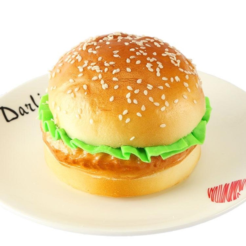 PU Simulation Burger Model Fake Bread Ornaments Photography Props Home Decoration Window Display