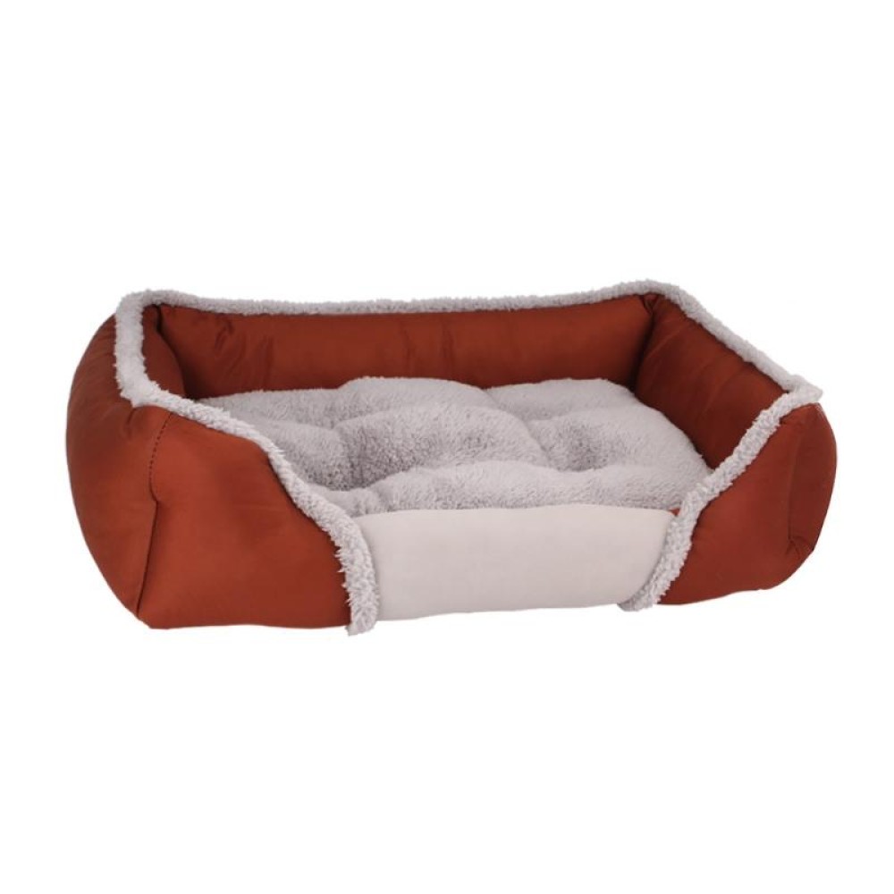Creative Cat Litter Pad Autumn Winter Warm Dog Bed Pet Breathable Nest, Size:M (Brown)