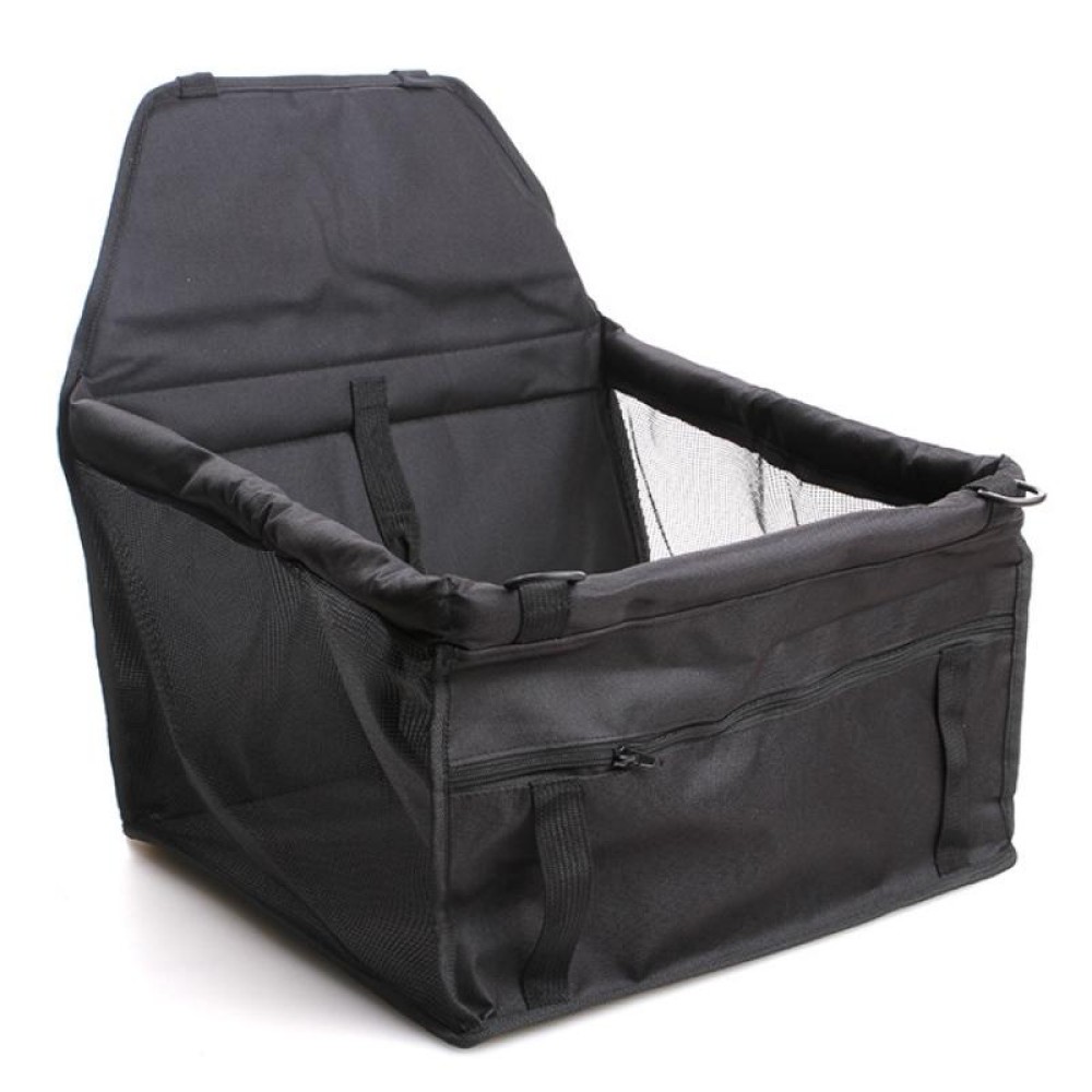 In Car Double-Layer Mesh Thickening Waterproof Pet Bag(Black)