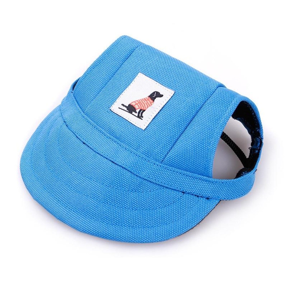 Pet Accessories Adjustment Buckle Baseball Cap, Size: S(Blue)
